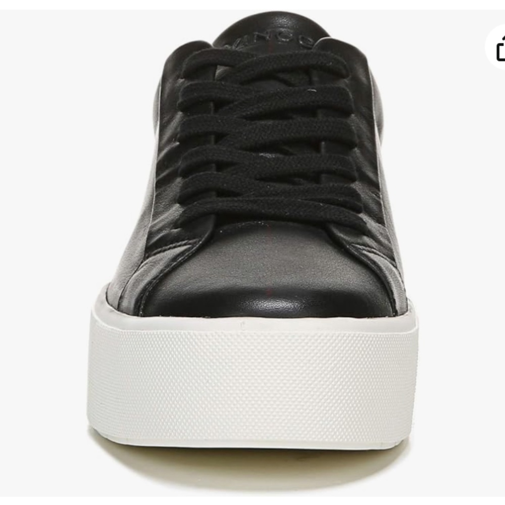 Woman's -Vince - Black Leather Benfield Leather Platform Sneaker (size - 6) - Picture 2 of 16